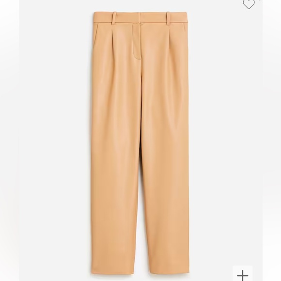J.Crew Straight-leg essential pant in faux leather